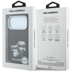 Karl Lagerfeld Smooth Karl & Choupette Bodies Sketch MagSafe dėklas iPhone 18 Pro / 17 Pro - granatas -- iPhone 17 Pro /...