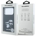 Karl Lagerfeld Smooth Karl & Choupette Bodies Sketch MagSafe dėklas iPhone 18 Pro / 17 Pro - Juodas -- iPhone 17 Pro /...