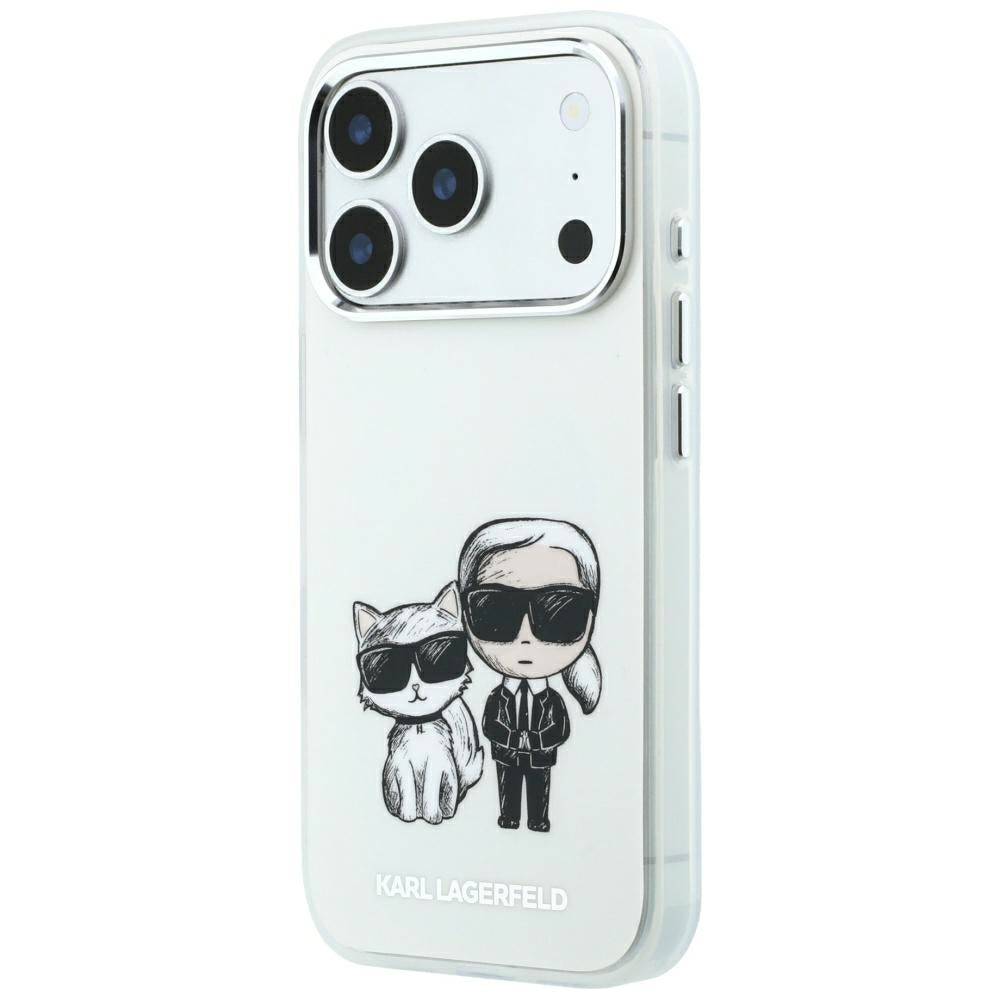 Karl Lagerfeld Smooth Karl & Choupette Bodies Sketch MagSafe dėklas iPhone 18 Pro Max / 17 Pro Max Smėlio -- iPhone 17...