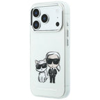 Karl Lagerfeld Smooth Karl & Choupette Bodies Sketch MagSafe dėklas iPhone 18 Pro Max / 17 Pro Max Smėlio -- iPhone 17...
