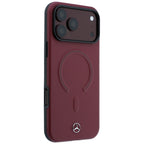 Mercedes Leather 3D MagSafe dėklas iPhone 17 Pro Max - Tamsiai mėlyna -- iPhone 17 Pro Max