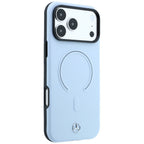 Mercedes Leather 3D MagSafe dėklas iPhone 18 Pro Max / 17 Pro Max - Mėlynas -- iPhone 18 Pro Max / iPhone 17 Pro Max