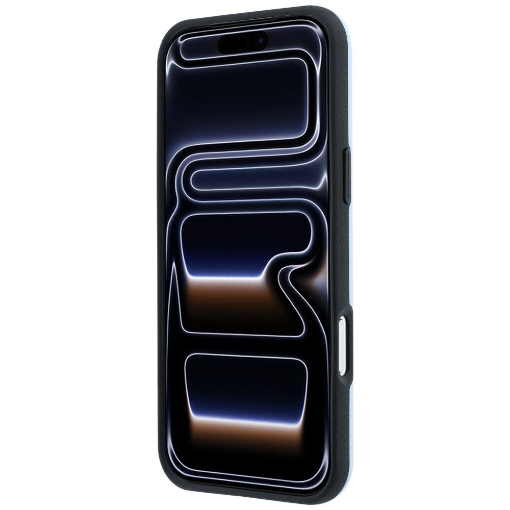 Mercedes Leather 3D MagSafe dėklas iPhone 18 Pro Max / 17 Pro Max - Mėlynas -- iPhone 18 Pro Max / iPhone 17 Pro Max