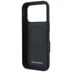 Mercedes Leather Semi Wrap Iconic Line MagSafe dėklas iPhone 18 Pro / 17 Pro - Mėlynas -- iPhone 18 Pro / iPhone 17 Pro