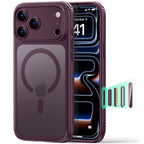 ESR Classic Hybrid MagSafe dėklas Apple iPhone 18 Pro / 17 Pro - tamsus vyšninis -- iPhone 18 Pro / iPhone 17 Pro