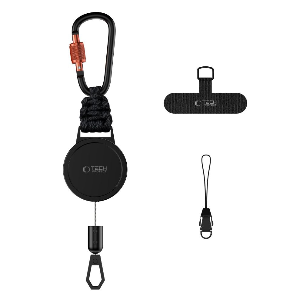 Tech-Protect ATH04 UrbanLoop Lanyard - Juoda ir oranžinė -- Other phone accessories