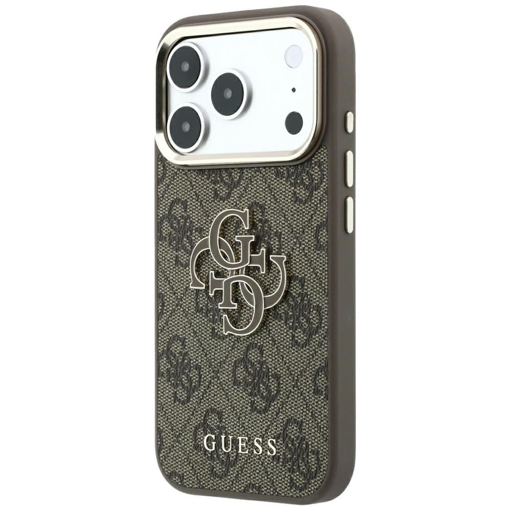 Dėklas Guess 4G & Big Resin Logo skirtas iPhone 17 Pro Max / 18 Pro Max - Ruda -- iPhone 17 Pro Max / iPhone 18 Pro Max
