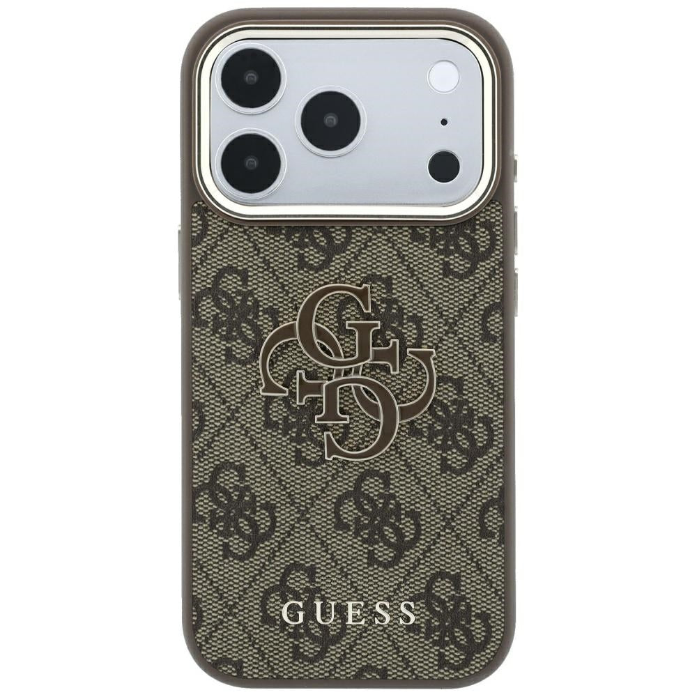 Dėklas Guess 4G & Big Resin Logo skirtas iPhone 17 Pro Max / 18 Pro Max - Ruda -- iPhone 17 Pro Max / iPhone 18 Pro Max
