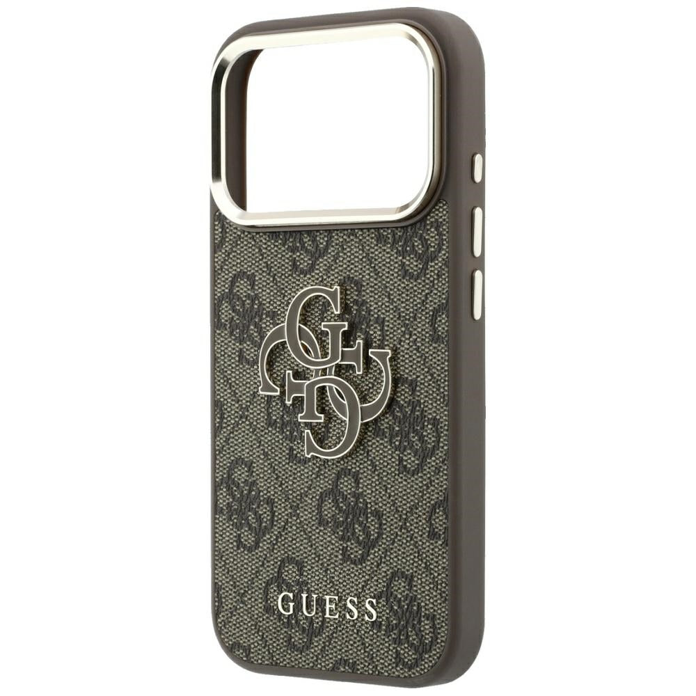 Dėklas Guess 4G & Big Resin Logo skirtas iPhone 17 Pro Max / 18 Pro Max - Ruda -- iPhone 17 Pro Max / iPhone 18 Pro Max