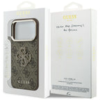 Dėklas Guess 4G & Big Resin Logo skirtas iPhone 17 Pro Max / 18 Pro Max - Ruda -- iPhone 17 Pro Max / iPhone 18 Pro Max