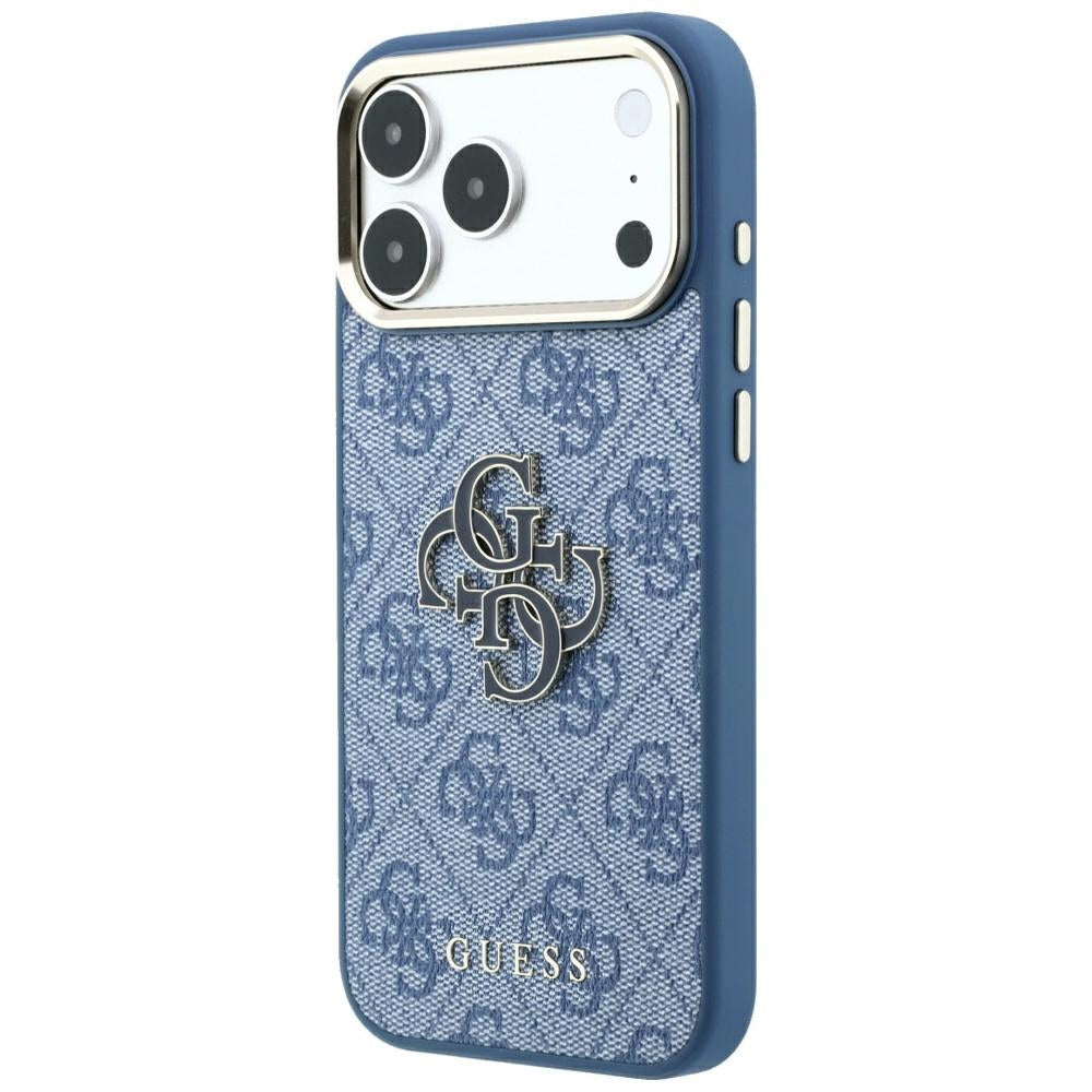 Dėklas Guess 4G & Big Resin Logo skirtas iPhone 17 Pro Max / 18 Pro Max - Šviesiai mėlyna -- iPhone 17 Pro Max / iPhone...