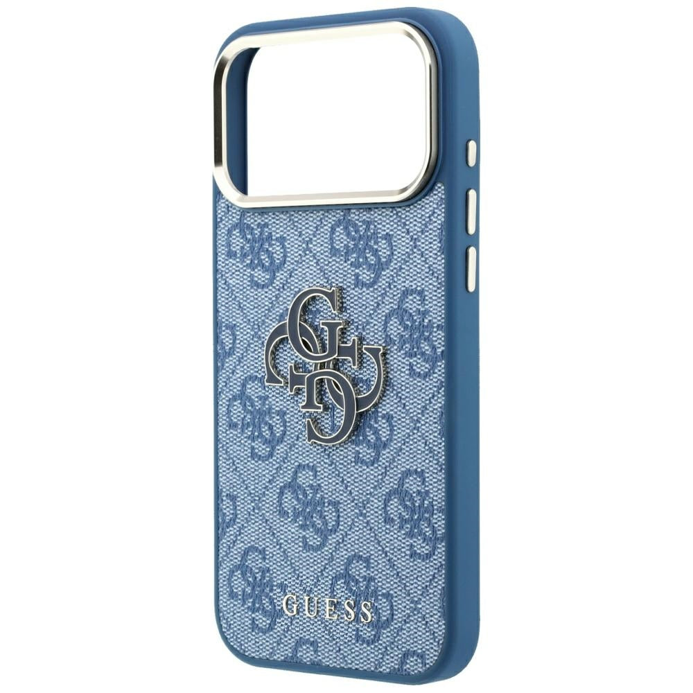 Dėklas Guess 4G & Big Resin Logo skirtas iPhone 17 Pro Max / 18 Pro Max - Šviesiai mėlyna -- iPhone 17 Pro Max / iPhone...