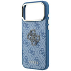 Dėklas Guess 4G & Big Resin Logo skirtas iPhone 17 Pro Max / 18 Pro Max - Šviesiai mėlyna -- iPhone 17 Pro Max / iPhone...