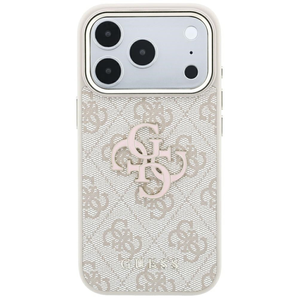 Dėklas Guess 4G & Big Resin Logo skirtas iPhone 17 Pro Max / 18 Pro Max - Rožinė -- iPhone 17 Pro Max / iPhone 18 Pro Max