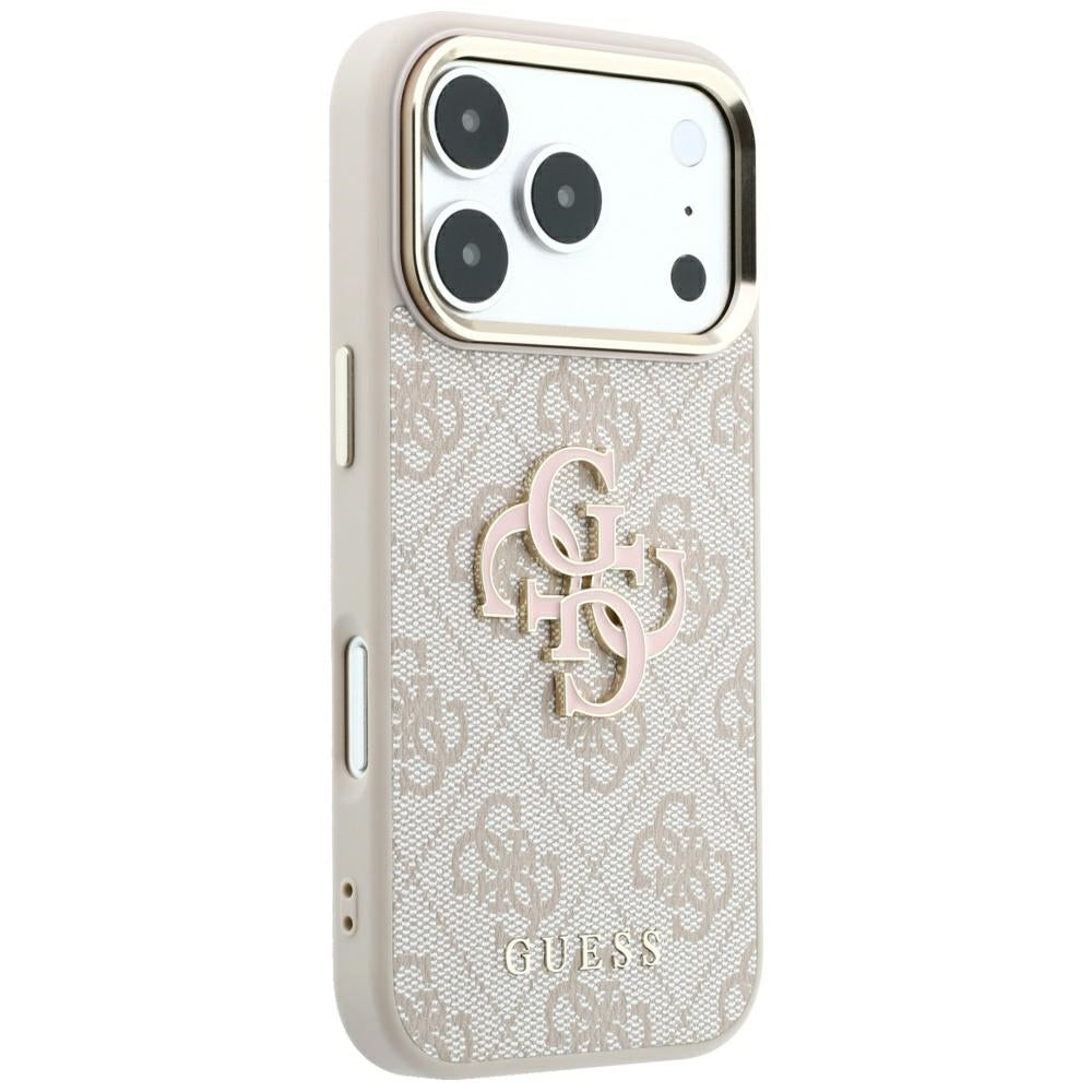 Dėklas Guess 4G & Big Resin Logo skirtas iPhone 17 Pro Max / 18 Pro Max - Rožinė -- iPhone 17 Pro Max / iPhone 18 Pro Max