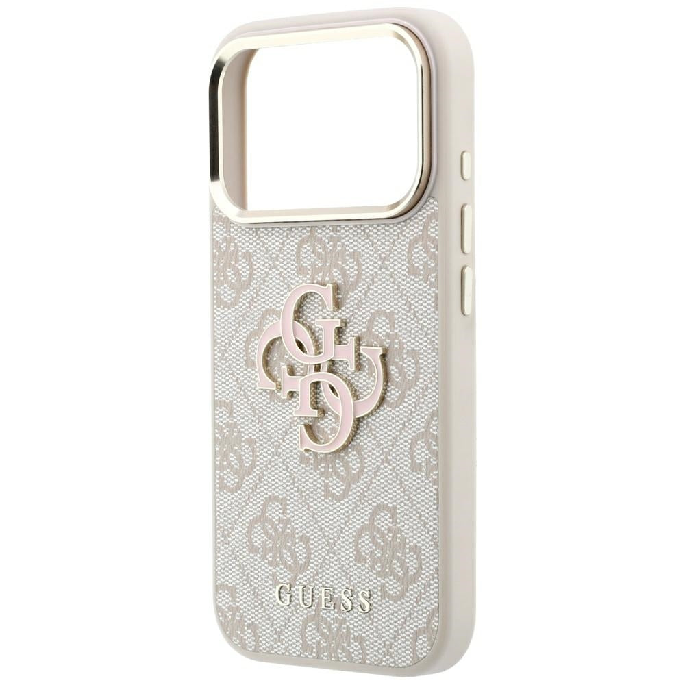 Dėklas Guess 4G & Big Resin Logo skirtas iPhone 17 Pro Max / 18 Pro Max - Rožinė -- iPhone 17 Pro Max / iPhone 18 Pro Max