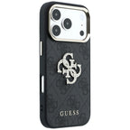 Guess 4G & Big Strass Logo dėklas iPhone 17 Pro Max / 18 Pro Max - Juoda -- iPhone 17 Pro Max / iPhone 18 Pro Max