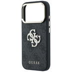 Guess 4G & Big Strass Logo dėklas iPhone 17 Pro Max / 18 Pro Max - Juoda -- iPhone 17 Pro Max / iPhone 18 Pro Max