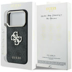 Guess 4G & Big Strass Logo dėklas iPhone 17 Pro Max / 18 Pro Max - Juoda -- iPhone 17 Pro Max / iPhone 18 Pro Max