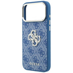 Guess 4G & Big Strass Logo dėklas iPhone 18 Pro Max / 17 Pro Max - Mėlynas -- iPhone 18 Pro Max / iPhone 17 Pro Max