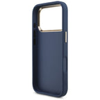 Guess 4G Big 4G Classic Logo dėklas iPhone 18 Pro / 17 Pro - Mėlynas ir auksinis -- iPhone 18 Pro / iPhone 17 Pro