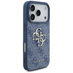 Guess 4G Big Logo dėklas iPhone 17 Pro / 18 Pro - Mėlynas -- iPhone 17 Pro / iPhone 18 Pro