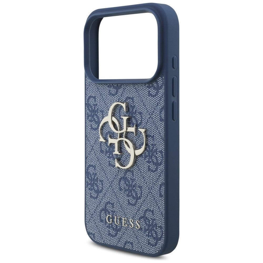 Guess 4G Big Logo dėklas iPhone 17 Pro / 18 Pro - Mėlynas -- iPhone 17 Pro / iPhone 18 Pro