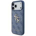 Guess 4G Big Logo dėklas iPhone 17 Pro Max / 18 Pro Max - Mėlynas -- iPhone 17 Pro Max / iPhone 18 Pro Max