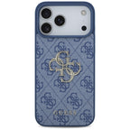 Guess 4G Big Logo dėklas iPhone 17 Pro Max / 18 Pro Max - Mėlynas -- iPhone 17 Pro Max / iPhone 18 Pro Max