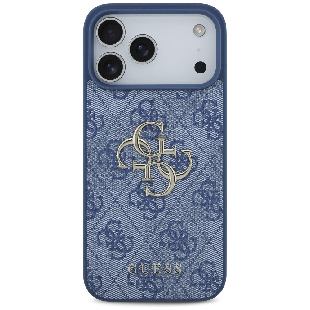 Guess 4G Big Logo dėklas iPhone 17 Pro Max / 18 Pro Max - Mėlynas -- iPhone 17 Pro Max / iPhone 18 Pro Max