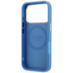 Guess 4G dėklas su Stripe Round ir Classic Logos MagSafe iPhone 17 Pro / 18 Pro - Mėlynas -- iPhone 17 Pro / iPhone 18 Pro