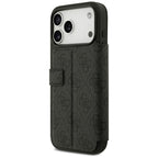 Guess Book 4G Metal Logo dėklas iPhone 18 Pro Max / 17 Pro Max - Juodas -- iPhone 18 Pro Max / iPhone 17 Pro Max