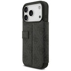 Guess Book 4G Metal Logo dėklas iPhone 18 Pro / 17 Pro - Juodas -- iPhone 18 Pro / iPhone 17 Pro