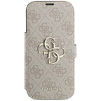 Guess Book 4G Metal Logo dėklas iPhone 18 Pro / 17 Pro - Rožinė -- iPhone 18 Pro / iPhone 17 Pro
