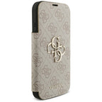 Guess Book 4G Metal Logo dėklas iPhone 18 Pro / 17 Pro - Rožinė -- iPhone 18 Pro / iPhone 17 Pro