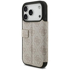 Guess Book 4G Metal Logo dėklas iPhone 18 Pro / 17 Pro - Rožinė -- iPhone 18 Pro / iPhone 17 Pro