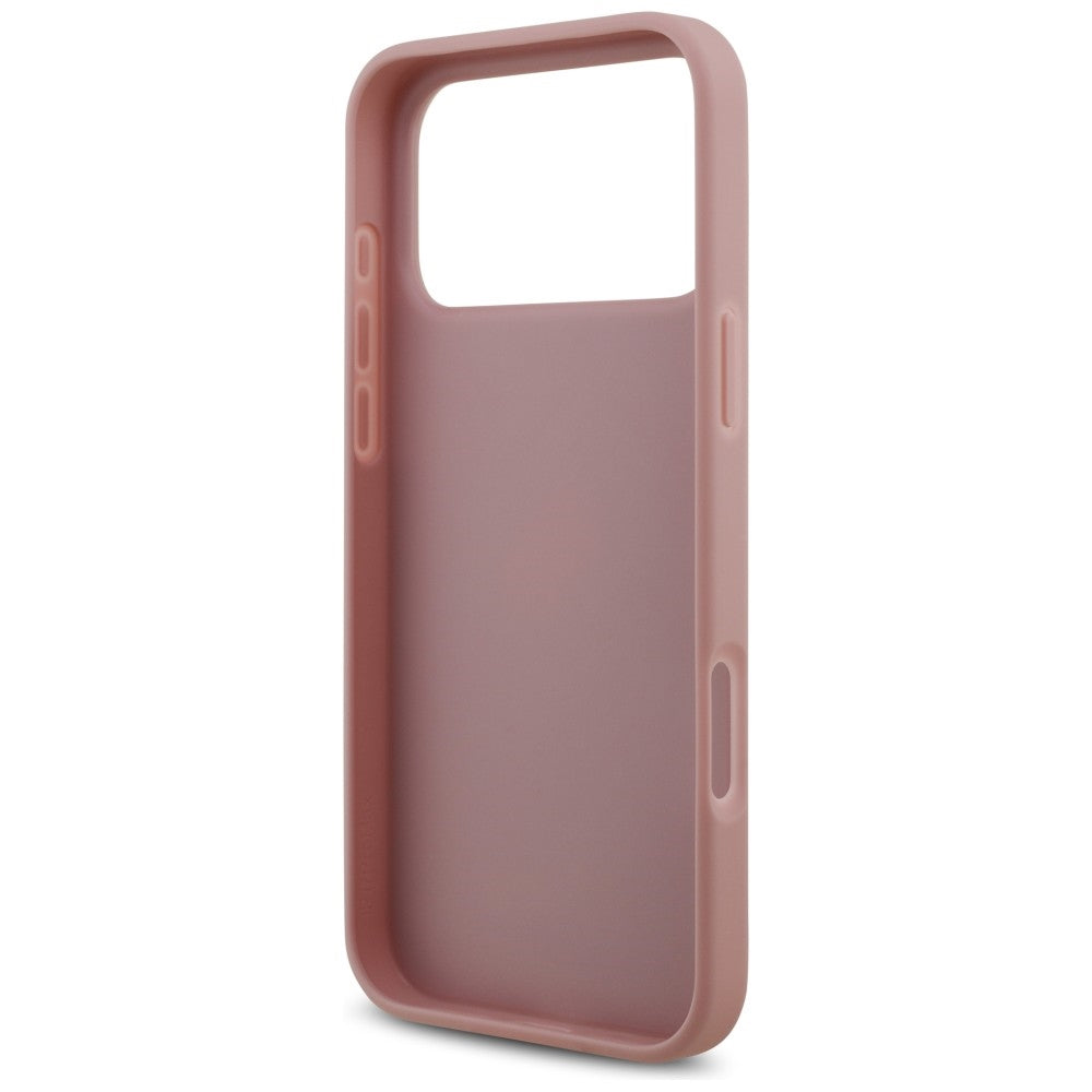 Guess Fixed Glitter Big 4G dėklas iPhone 18 Pro Max / 17 Pro Max - Rožinė -- iPhone 18 Pro Max / iPhone 17 Pro Max