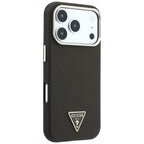 Guess Kevlar Triangle Logo MagSafe dėklas skirtas iPhone 17 Pro / 18 Pro - Ruda -- iPhone 17 Pro / iPhone 18 Pro