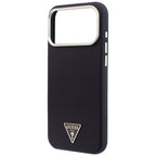Guess Kevlar Triangle Logo MagSafe dėklas skirtas iPhone 17 Pro / 18 Pro - Burgundy -- iPhone 17 Pro / iPhone 18 Pro