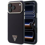 Guess Kevlar Triangle Logo MagSafe dėklas skirtas iPhone 17 Pro Max / 18 Pro Max - Burgundy -- iPhone 17 Pro Max / iPhone...