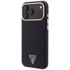 Guess Kevlar Triangle Logo MagSafe dėklas skirtas iPhone 17 Pro Max / 18 Pro Max - Burgundy -- iPhone 17 Pro Max / iPhone...