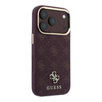 Guess Peony 4G Small Logo MagSafe dėklas iPhone 17 Pro / 18 Pro - Bordelis -- iPhone 17 Pro / iPhone 18 Pro