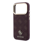 Guess Peony 4G Small Logo MagSafe dėklas iPhone 17 Pro / 18 Pro - Bordelis -- iPhone 17 Pro / iPhone 18 Pro