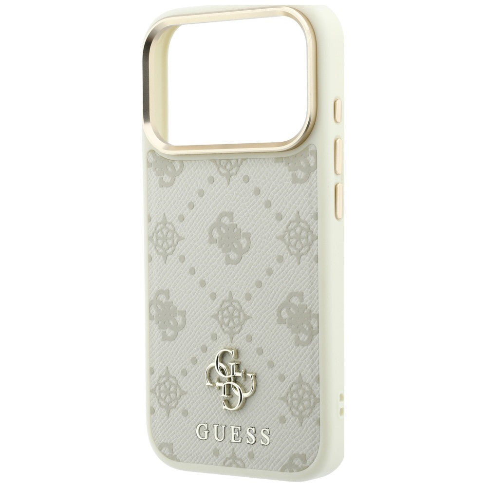 Guess Peony 4G Small Logo MagSafe dėklas iPhone 17 Pro Max / 18 Pro Max - Smėlio -- iPhone 17 Pro Max / iPhone 18 Pro Max
