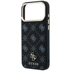 Guess Peony 4G Small Logo MagSafe dėklas iPhone 17 Pro Max / 18 Pro Max - Juodas -- iPhone 17 Pro Max / iPhone 18 Pro Max