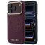 Guess Perforated 4G Aukso Logo Magsafe Dėklas iPhone 18 Pro / 17 Pro - Bordo -- iPhone 18 Pro / iPhone 17 Pro