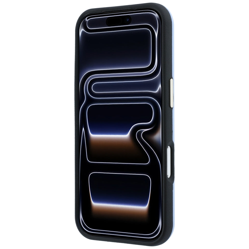 Guess Perforated 4G Aukso Logo Magsafe Dėklas iPhone 18 Pro / 17 Pro - Šviesiai mėlyna -- iPhone 18 Pro / iPhone 17 Pro