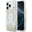 Guess Resin Bottom Glitter MagSafe Dėklas iPhone 18 Pro / 17 Pro - Auksinis -- iPhone 18 Pro / iPhone 17 Pro