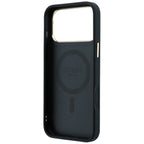 Guess Ring Stand 360 4G Classic Logo MagSafe dėklas iPhone 17 Pro / 18 Pro - Juodas -- iPhone 17 Pro / iPhone 18 Pro
