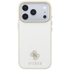 Guess Saffiano Small 4G & Classic Logo MagSafe dėklas iPhone 17 Pro Max / 18 Pro Max - smėlio -- iPhone 17 Pro Max /...